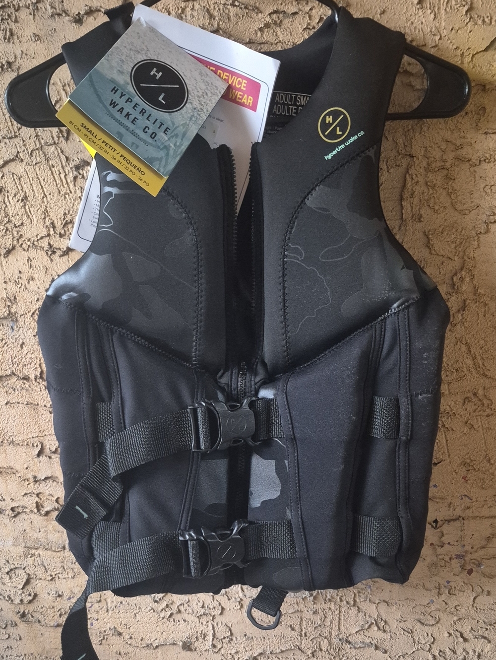 Hyperlite Black Camo Neoprene Swim Vest - Womenโs Coverup Style
